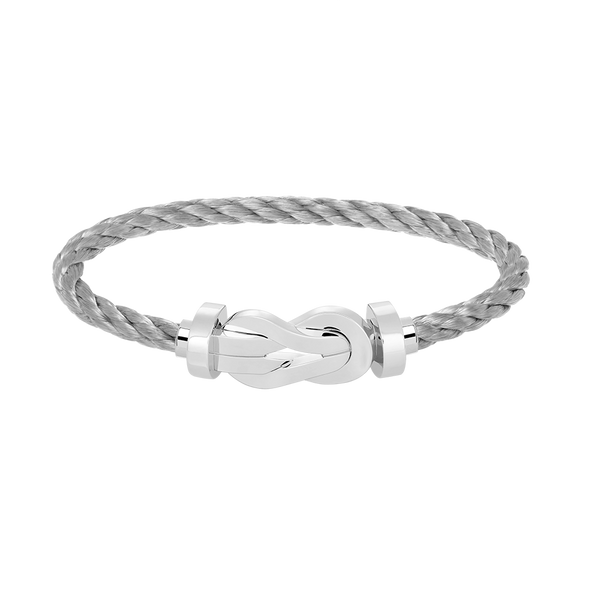 ˇShiny JewelryˇCHANCE LARGE 8 FIGURE BUCKLE NO DIAMOND BRACELET SILVER