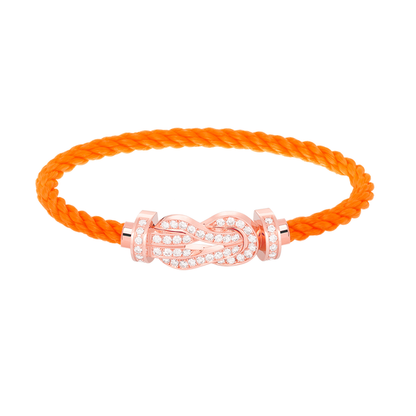 ˇShiny JewelryˇCHANCE LARGE 8 FIGURE BUCKLE FULL DIAMOND BRACELET ROSE GOLD
