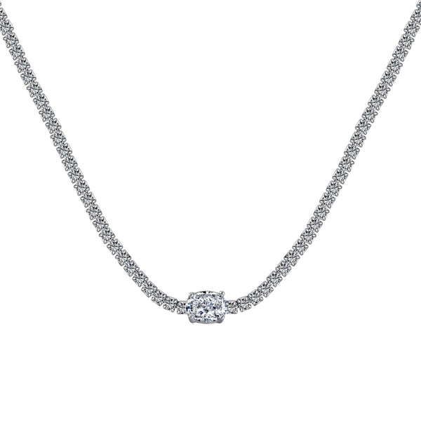 ˇShiny Jewelryˇ1.0 Carat Shining Oval Cut Necklace