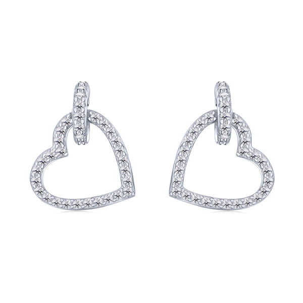 ˇShiny JewelryˇDainty Heart Shape Earrings