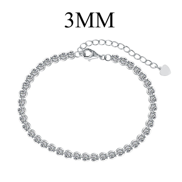 ˇShiny JewelryˇOrnate  Sparkling Round Cut Daily Bracelet