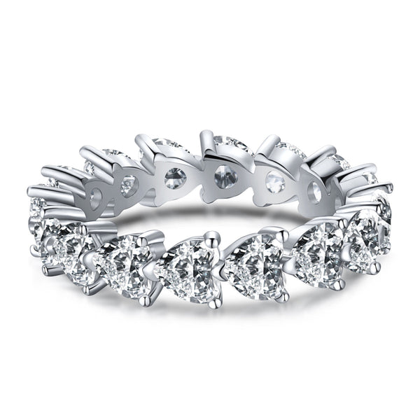 ˇShiny Jewelryˇ0.25 Carat Radiant Romance Heart Cut Lover Ring