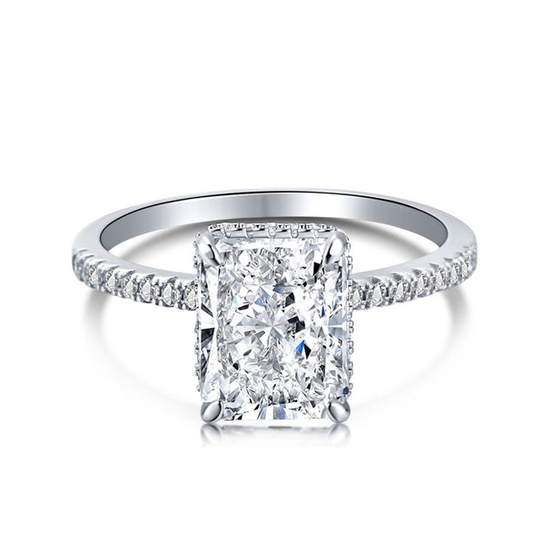 ˇShiny Jewelryˇ4.0 Carat Luxurious Engagement Ring