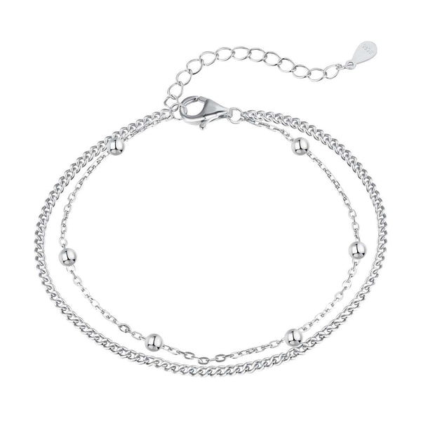ˇShiny JewelryˇZartes Perlen-Doppelschicht-Armband