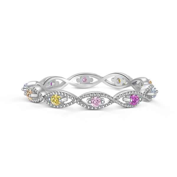 ˇShiny JewelryˇElegant Energetic Round Cut Daily Ring