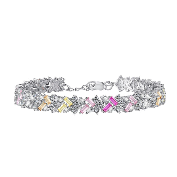 ˇShiny JewelryˇDazzling Unique Multi Shape Daily Bracelet