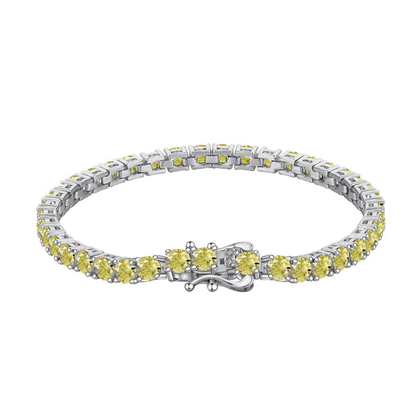 ˇShiny JewelryˇOrnate Dazzling Round Cut Tennis Bracelet