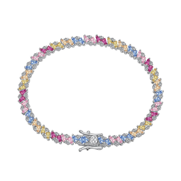 ˇShiny JewelryˇOrnate Sparkling Multi Cut Party Bracelet