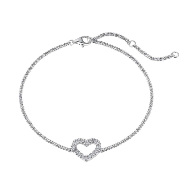 ˇGlänzender SchmuckˇHerzförmiges Liebhaberarmband