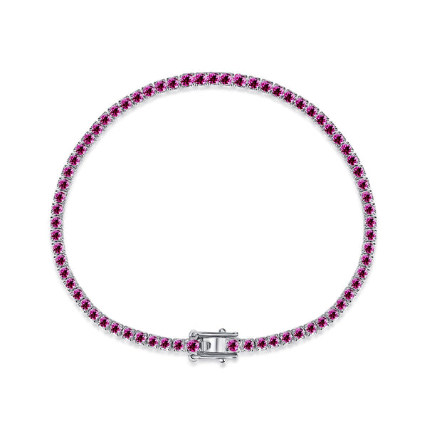 ˇShiny JewelryˇDazzling Colorful Round Cut Daily Bracelet