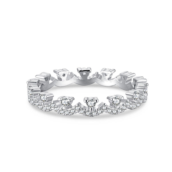 ˇShiny JewelryˇElegant Resplendent Round Shape Party Ring