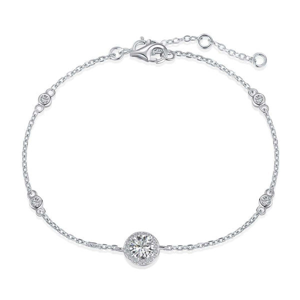 ˇShiny JewelryˇSchillerndes Armband mit rundem Schliff
