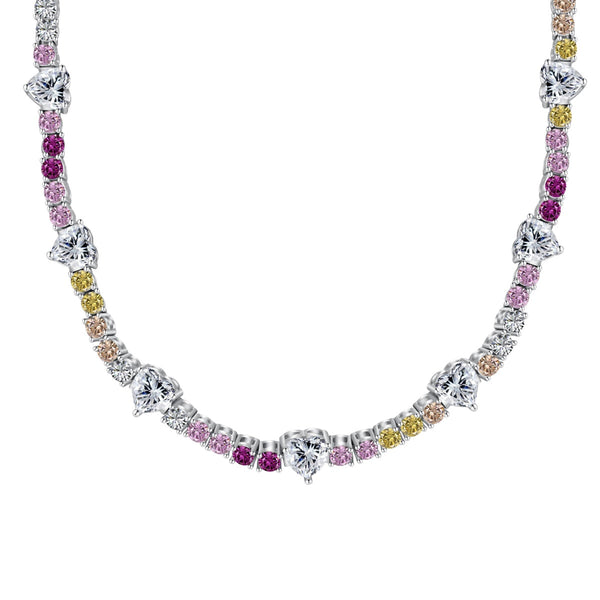 ˇShiny JewelryˇDelicate Colorful Rainbow Tennis Chain