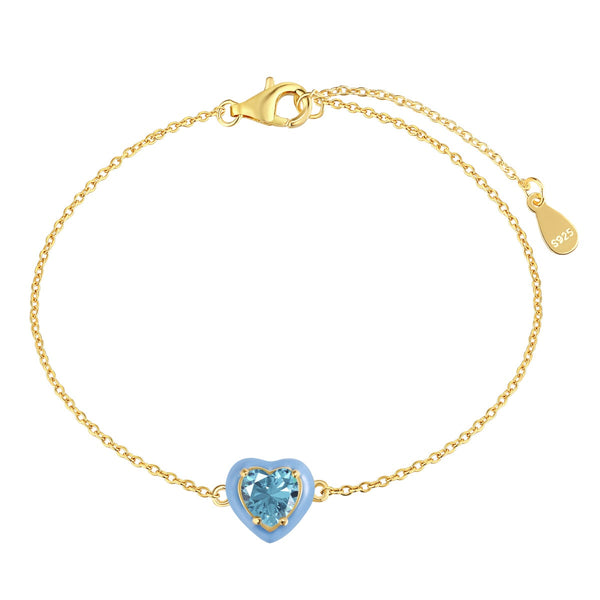 ˇGlänzender SchmuckˇFunkelndes romantisches Armband in Herzform für Liebhaber