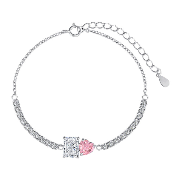 ˇShiny JewelryˇDazzling Unique Multi Shape Lover Bracelet