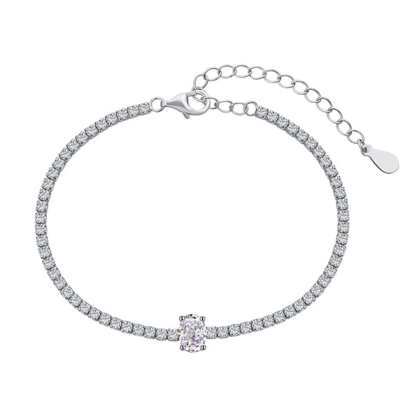 ˇShiny Jewelryˇ0.75 Carat Exquisite Oval Cut Daily Bracelet
