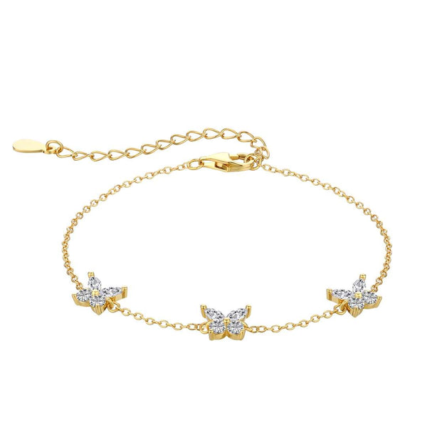 ˇShiny JewelryˇRadiant Butterfly Shape Bracelet
