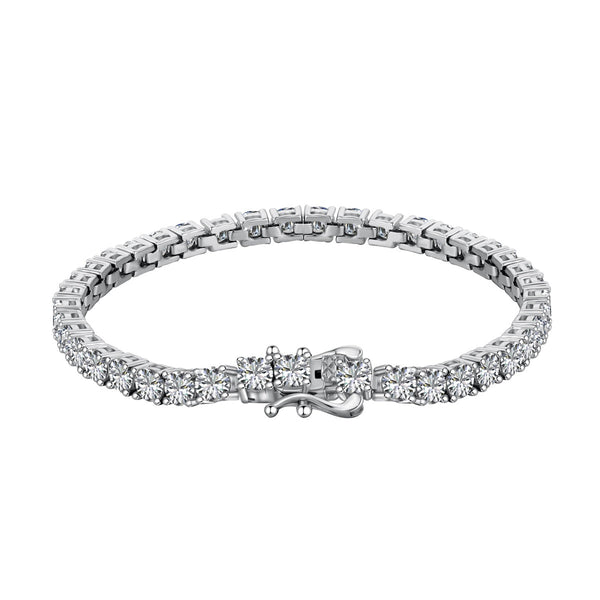 ˇShiny JewelryˇLuxurious Ornate Round Cut Tennis Bracelet