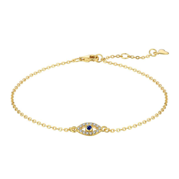 ˇShiny JewelryˇEvil Eye Shape Necklace