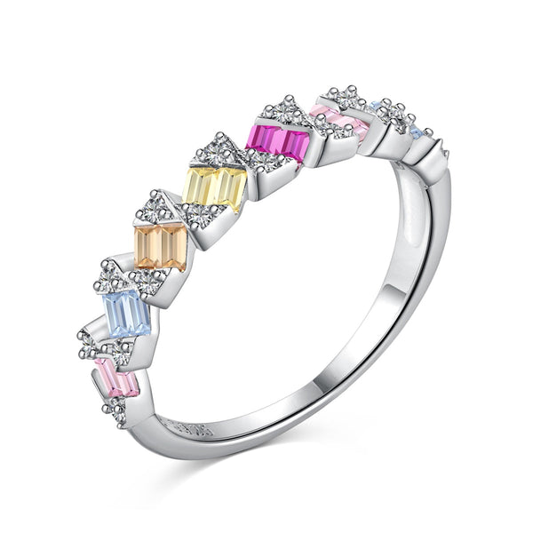 ˇShiny JewelryˇDelicate Vibrant Emerald Cut Daily Ring