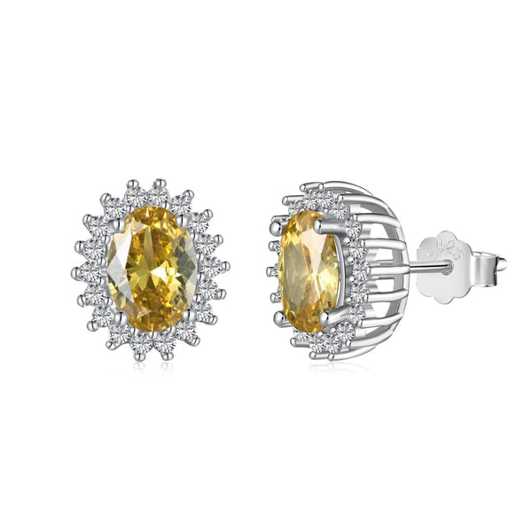 ˇShiny JewelryˇDelicate Radiant Oval Cut Daily Earrings