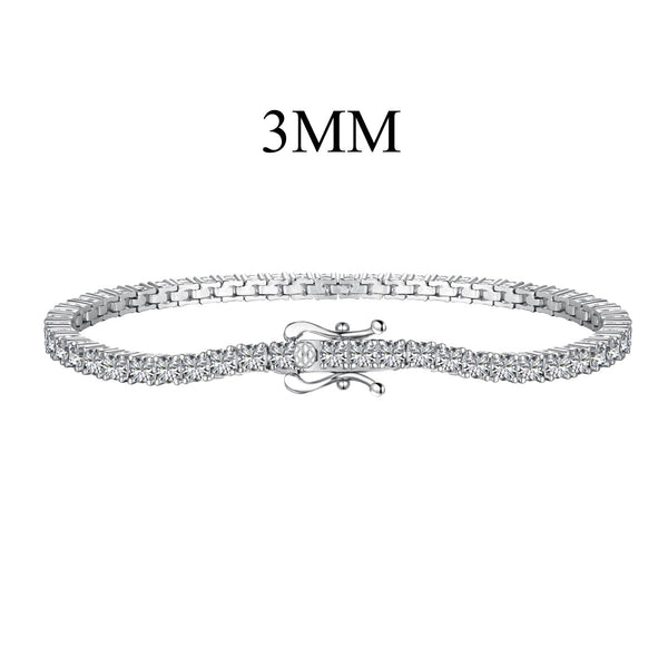ˇShiny JewelryˇDainty Charming Round Cut Tennis Bracelet