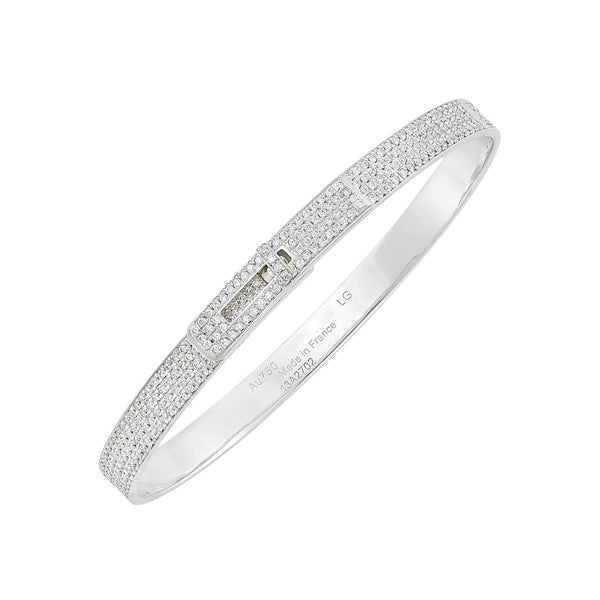 ˇShiny JewelryˇHM KELLY ARMBAND AUS SILBER MIT VOLLEM PAVE-DIAMANT