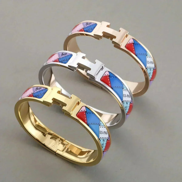 ˇShiny JewelryˇH-ARMBAND GEPUNKTETER RAND 12MM
