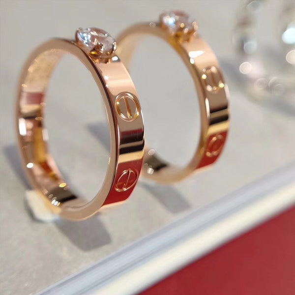 ˇShiny JewelryˇLOVE RING 3.6MM 1 BIG DIAMOND