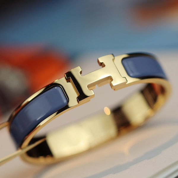 ˇShiny JewelryˇH ARMBAND 12MM BLAU GRAU