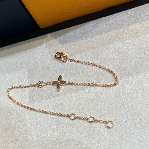 ˇShiny JewelryˇSTAR DIAMOND PINK GOLD BRACELET