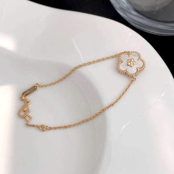 ˇShiny JewelryˇLUCKY SPRING ROSÉGOLD-MOP-ARMBAND