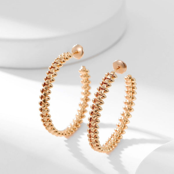 ˇShiny JewelryˇCLASH HOOP EARRINGS