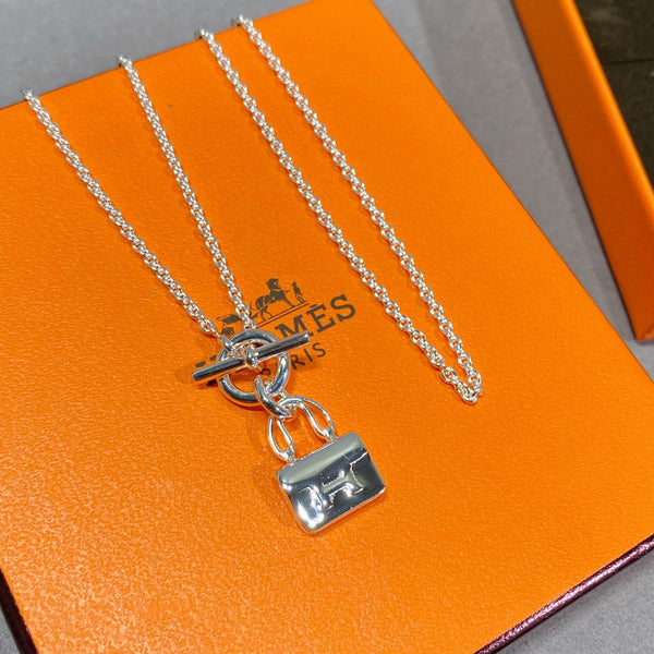 ˇShiny JewelryˇCONSTANCE ANHÄNGER SILBER HALSKETTE