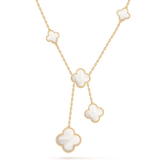 ˇShiny JewelryˇCLOVER PERLMUTT HALSKETTE 6 MOTIV