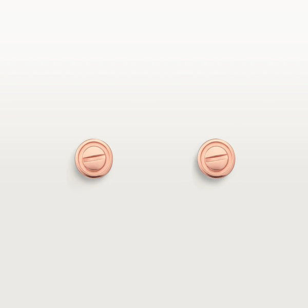 ˇShiny JewelryˇLOVE EARRINGS PINK GOLD 10MM