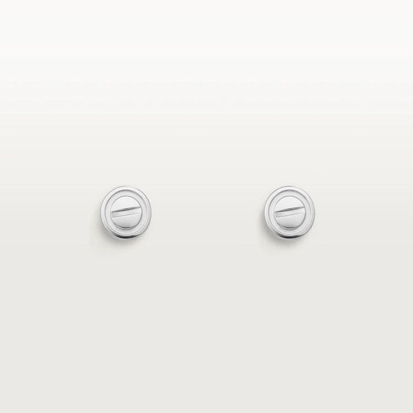 ˇShiny JewelryˇLOVE EARRINGS SILVER 10MM