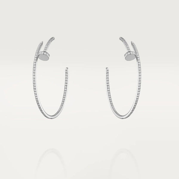 ˇShiny JewelryˇJUSTE EARRINGS FULL DIAMONDS 1.8MM