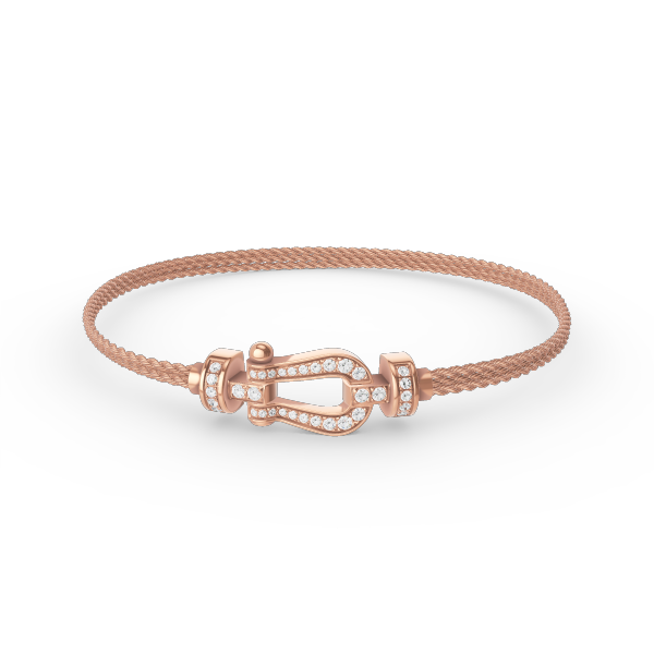 ˇShiny JewelryˇFORCE SMALL HORSESHOE  DIAMOND CHAIN ROPE BRACELET