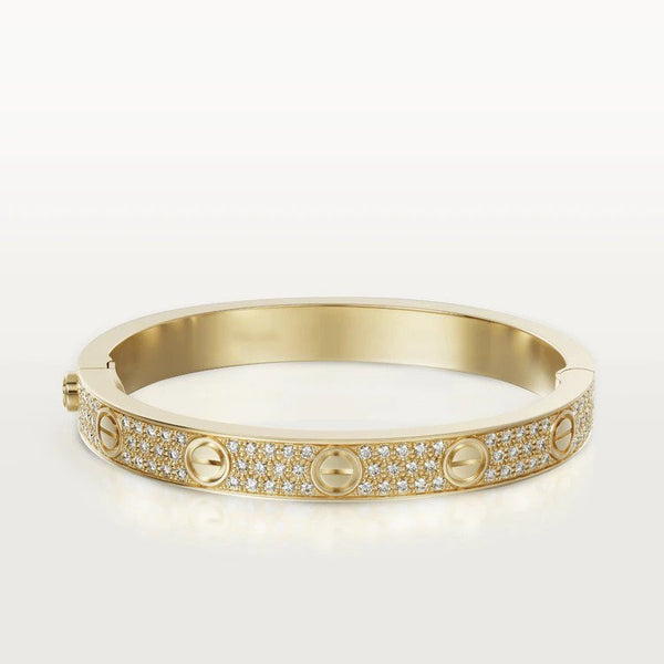 ˇShiny JewelryˇLIEBESARMBAND 6,1 MM DIAMANTBEFESTIGT 