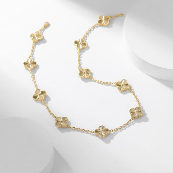 ˇShiny JewelryˇCLOVER 10 MOTIFS LASER NECKLACE