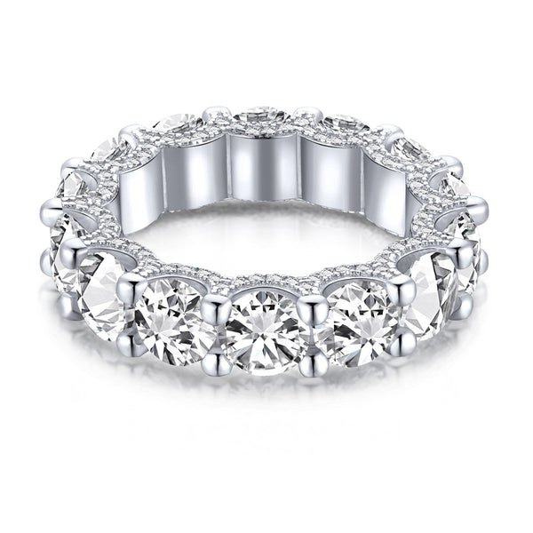 [SHINY]Gorgeous Round Cut Tennis Ring