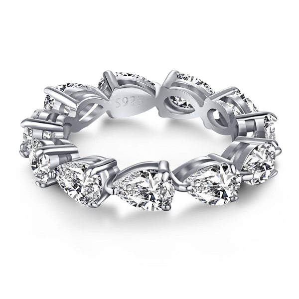 [SHINY]Exquisite Pear Cut Tennis Ring