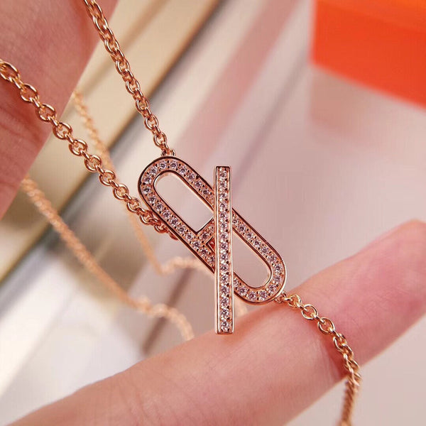 ˇShiny JewelryˇHM FIRE PIG NOSE HALSKETTE TRENDY STREET