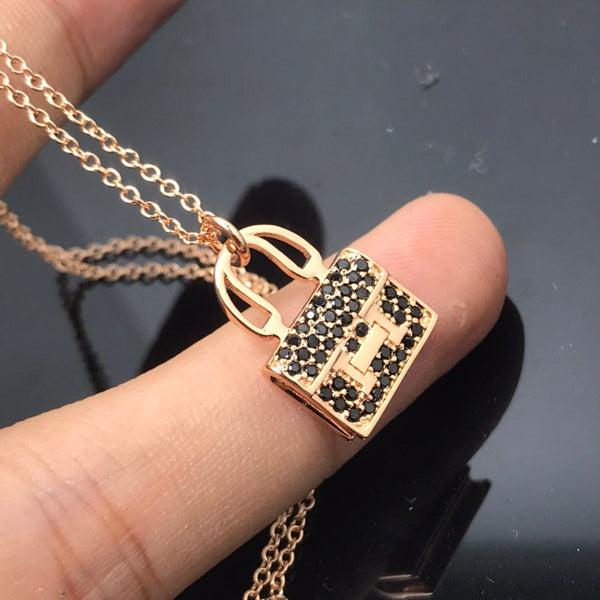 ˇShiny JewelryˇHM HALSKETTE ARRIVAL BLACK DIAMOND