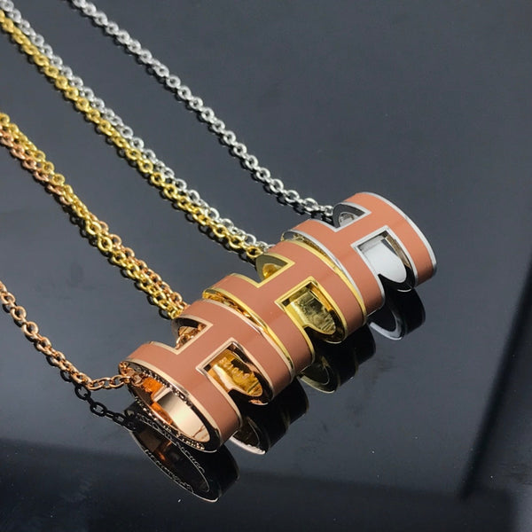 ˇShiny JewelryˇH HALSKETTE BRAUN
