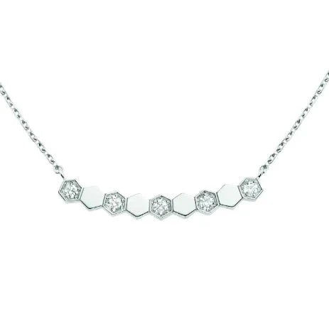 ˇShiny JewelryˇBEE LOVE NECKLACE DIAMOND