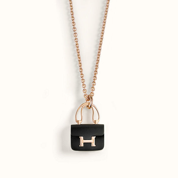ˇShiny JewelryˇCONSTANCE SCHWARZER ANHÄNGER ROTGOLD HALSKETTE