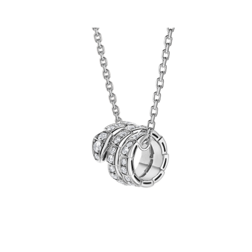 ˇShiny JewelryˇSERPENTI  NECKLACE DOUBLE RING DIAMOND