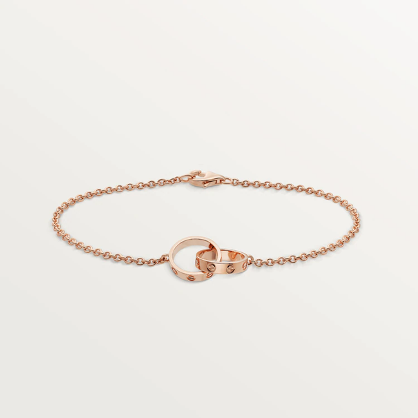 ˇShiny JewelryˇLIEBE ARMBAND DOPPELRING